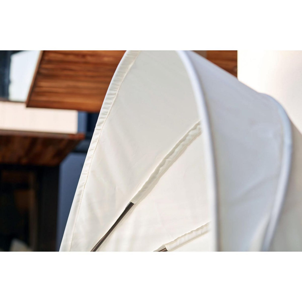 CONCEPT USINE Salon de jardin modulable 4-6 pers en résine tressée poly rotin marron CIRCO