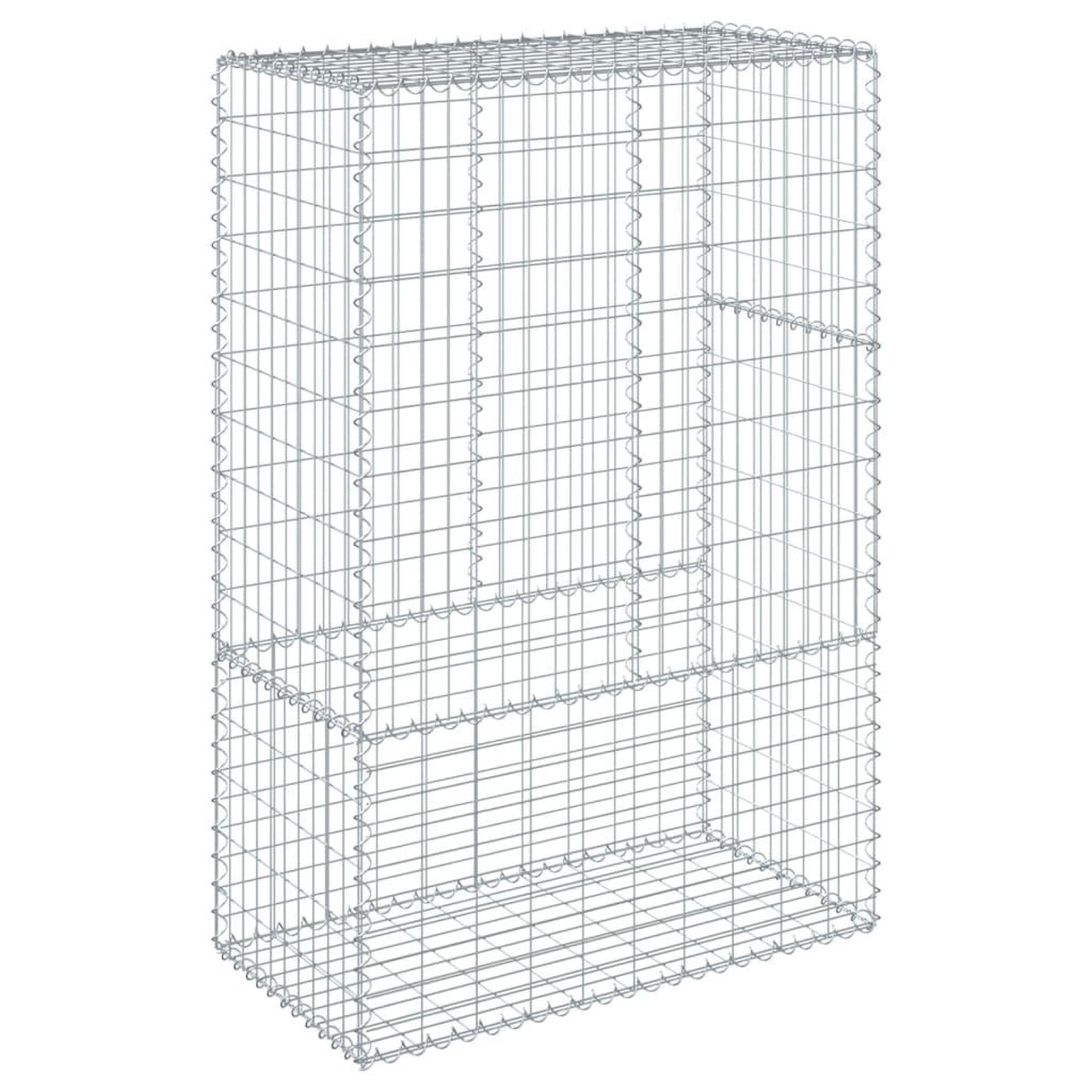 Voir la diapositive 5 : VIDAXL Panier gabion avec couvercle 100x50x150 cm fer galvanise