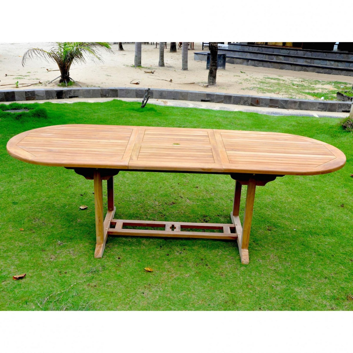 CONCEPT USINE Table ovale + 10 chaises KAJANG