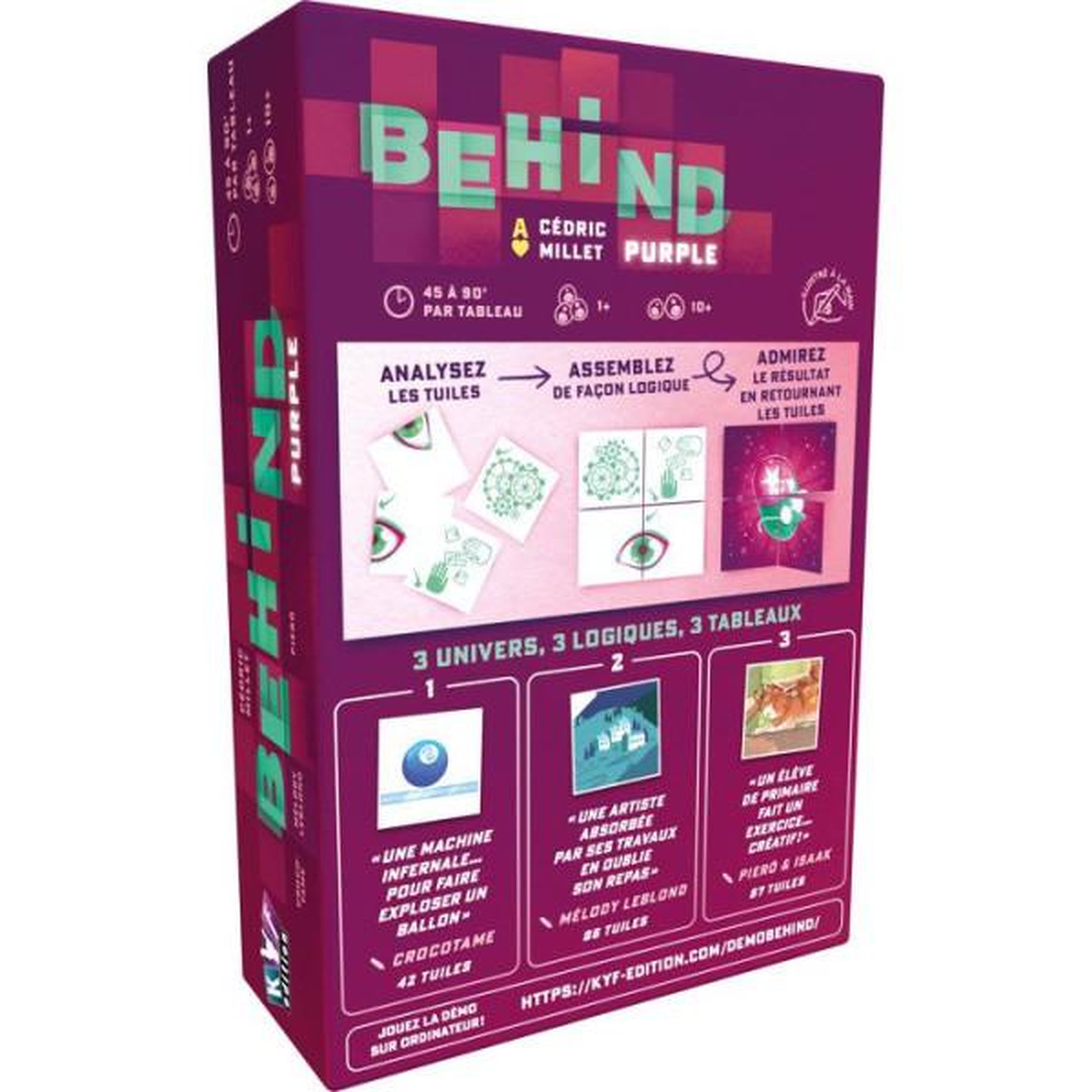 Voir la diapositive 3 : Asmodee Behind : Purple Casse tete cooperatif