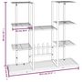 Voir la diapositive 6 : VIDAXL Support a plantes 94,5x25x89 cm Noir Fer