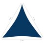VIDAXL Voile de parasol Tissu Oxford triangulaire 5x7x7 m Bleu