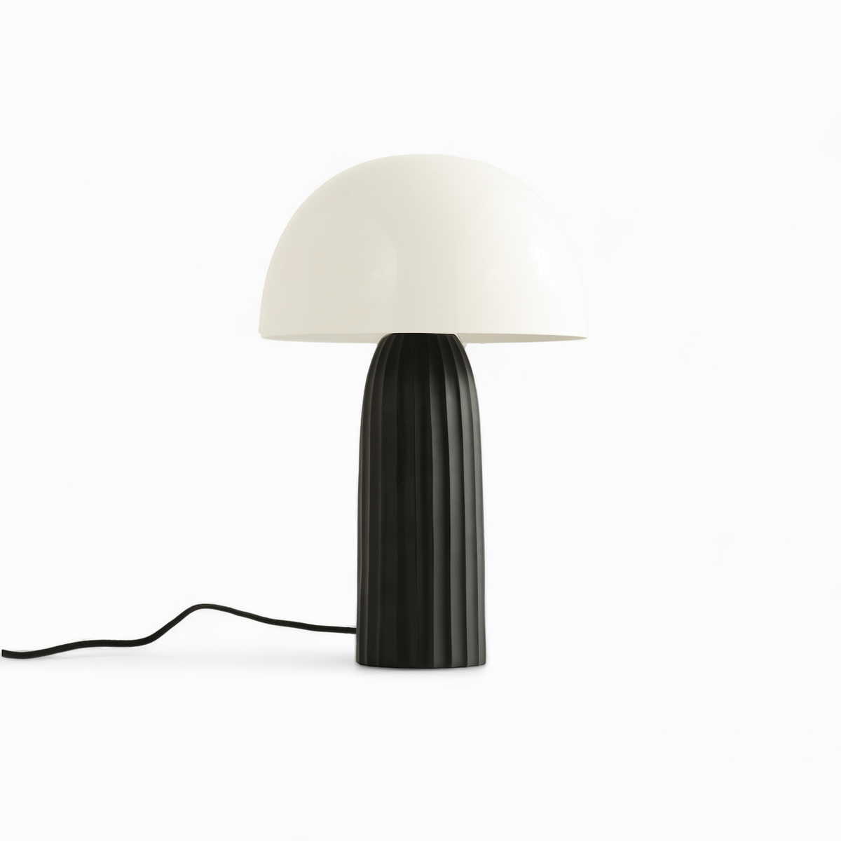Rendez vous déco Lampe en métal blanche et noire-Joy