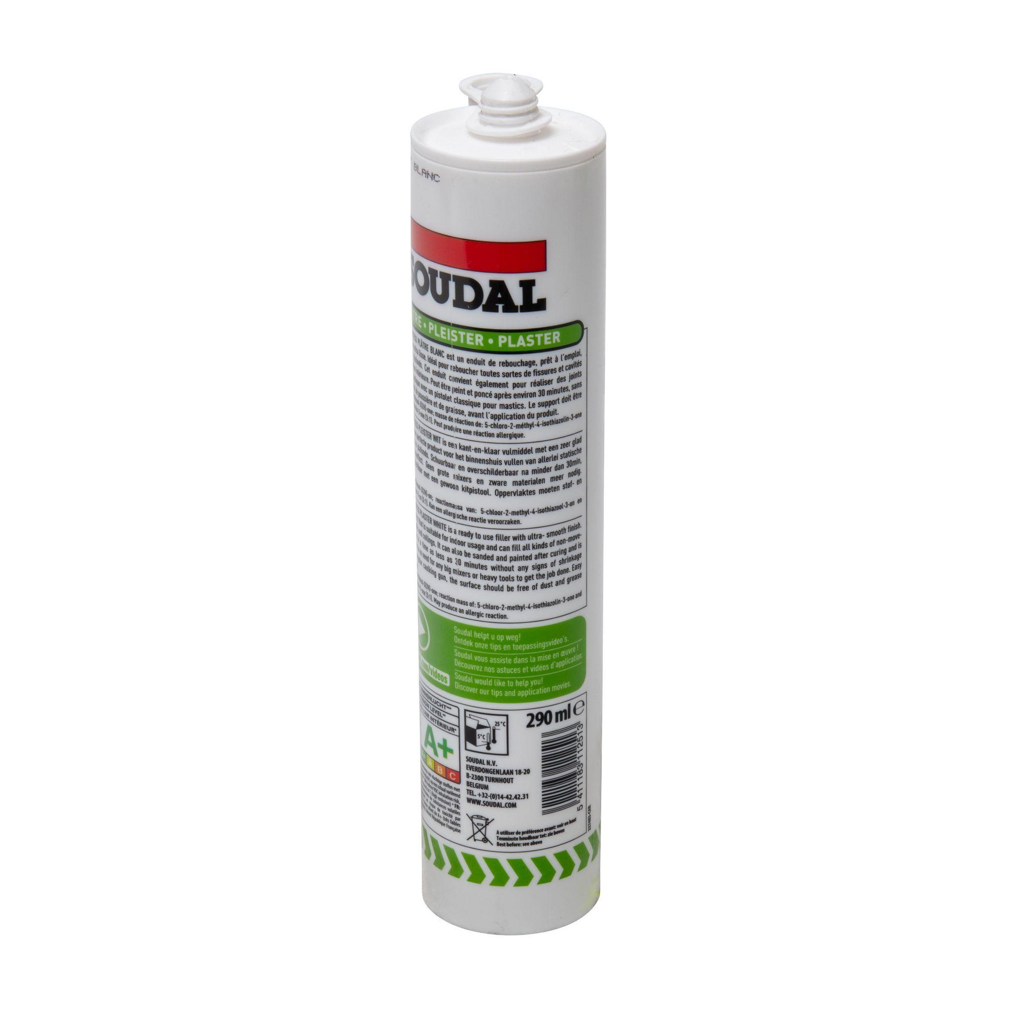 Voir la diapositive 3 : Soudal Cartouche d'enduit instantané 300ml