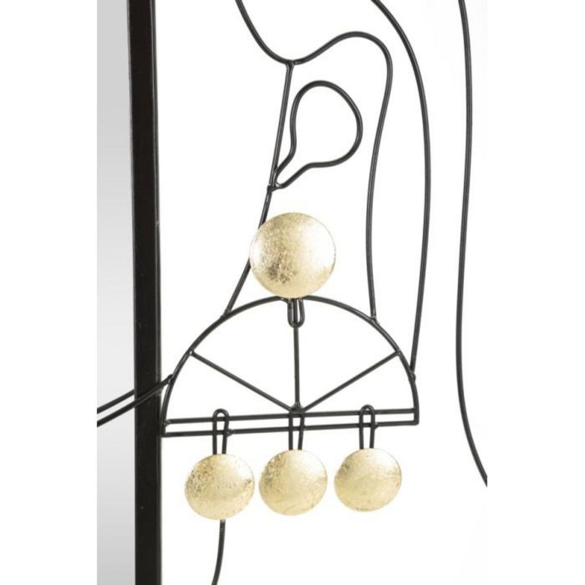 Paris Prix Miroir Mural Design  Éleanor  85cm Noir