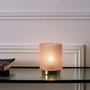Voir la diapositive 4 : Paris Prix Lampe à Poser Design Embossé  Lounge  15cm Rose