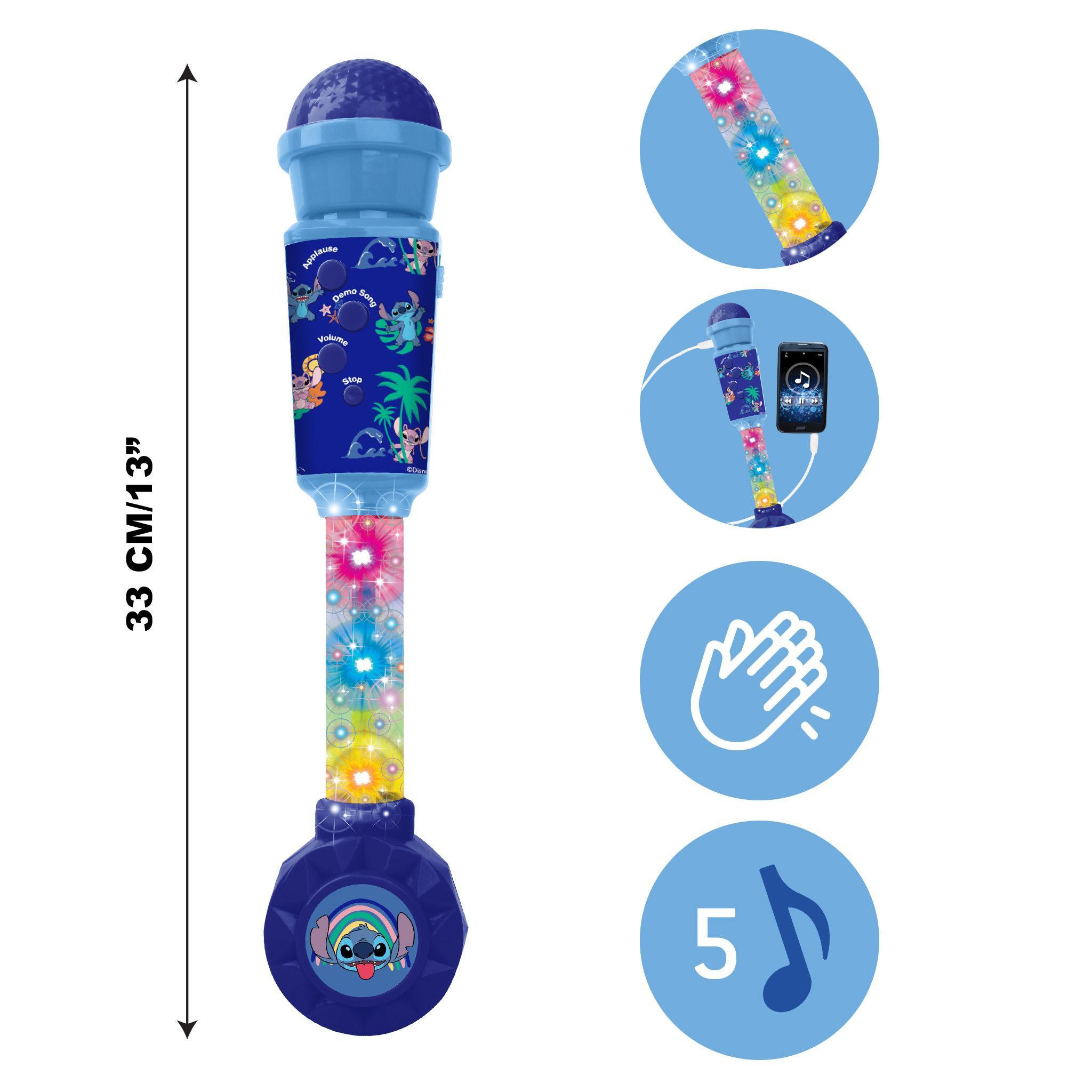 Voir la diapositive 2 : Lexibook Microphone Stitch avec tube lumineux et enceinte