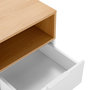 Voir la diapositive 5 : VS VENTA-STOCK Table de chevet Nieve 1 tiroir couleur Blanc