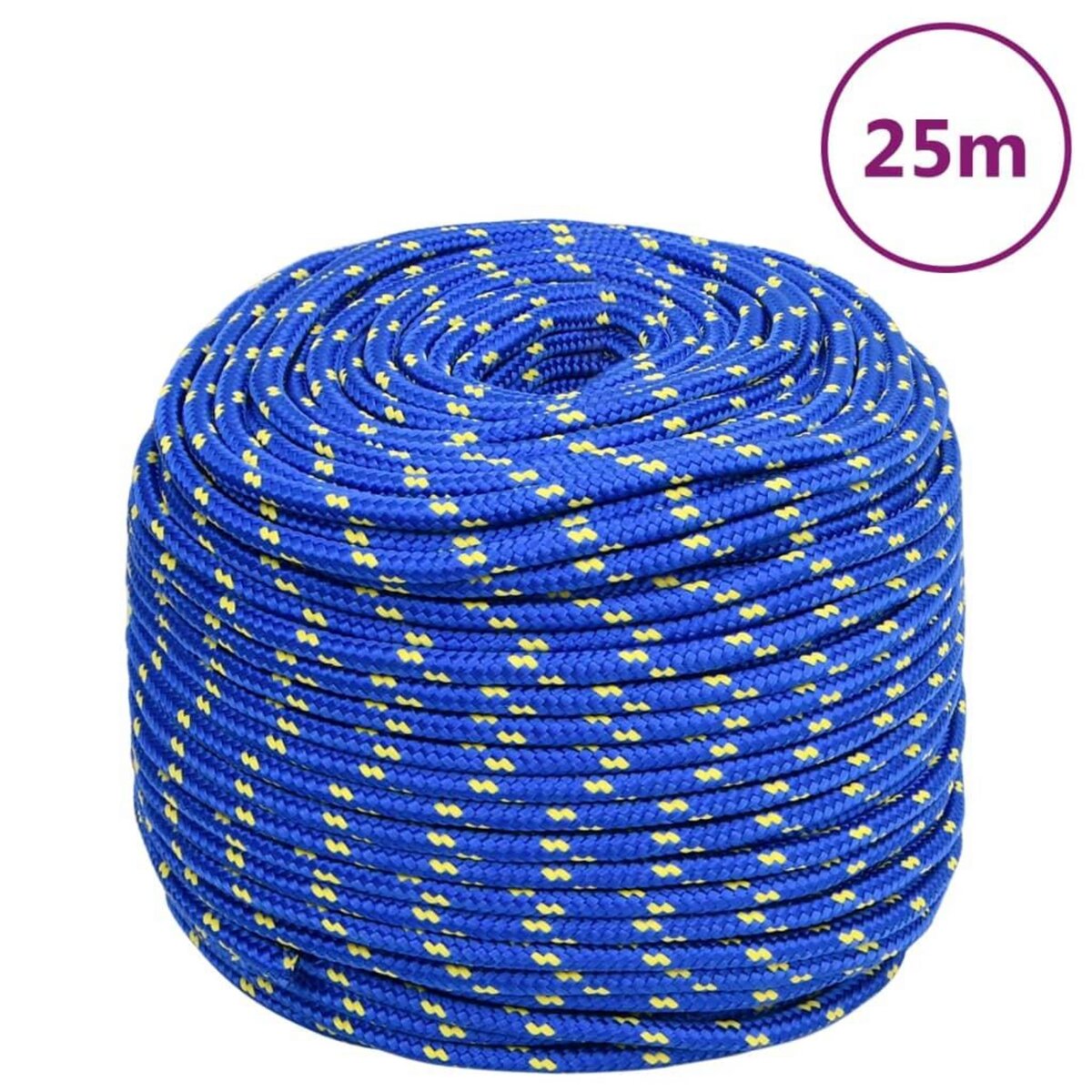 VIDAXL Corde de bateau Bleu 8 mm 25 m Polypropylene