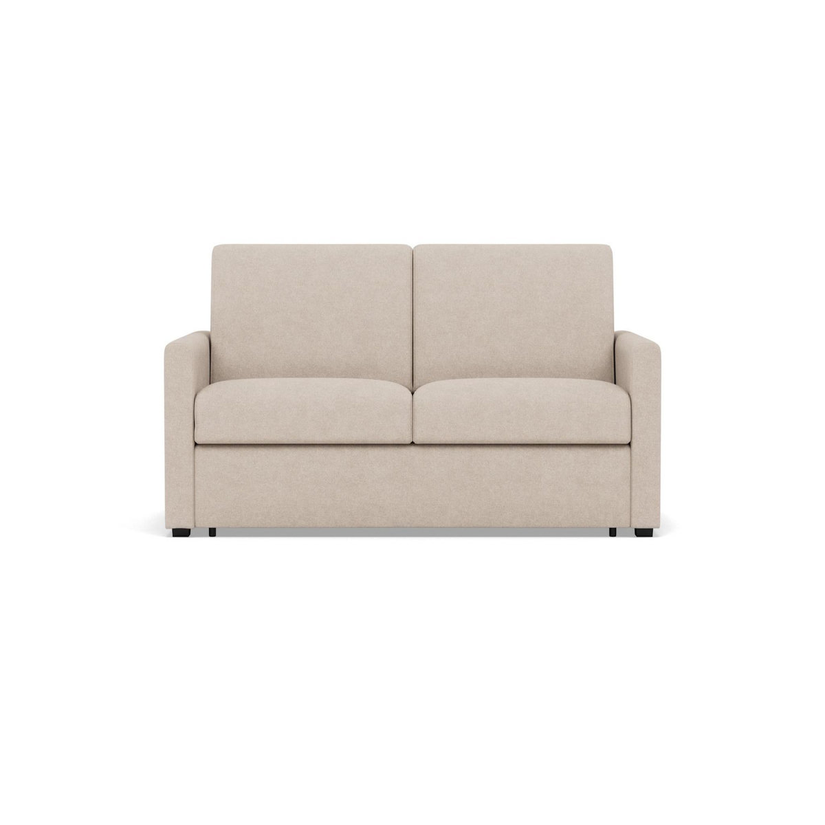 BEST MOBILIER Julia - canapé 3 places convertible express couchage quotidien 140 cm matelas 14 cm en tissu