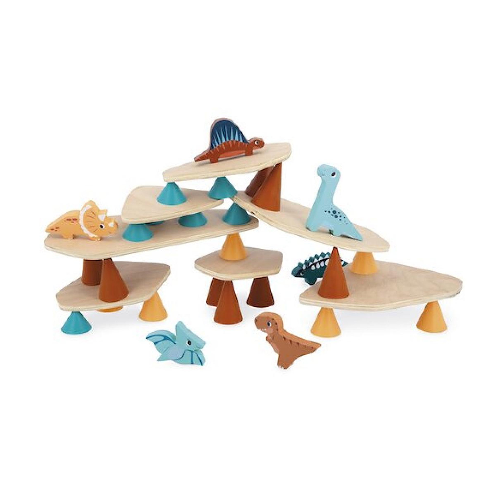 Voir la diapositive 2 : Juratoys-Janod Set construction Piks Dino de Oppi