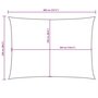 Voir la diapositive 6 : VIDAXL Voile de parasol tissu oxford rectangulaire 2,5x4 m jaune