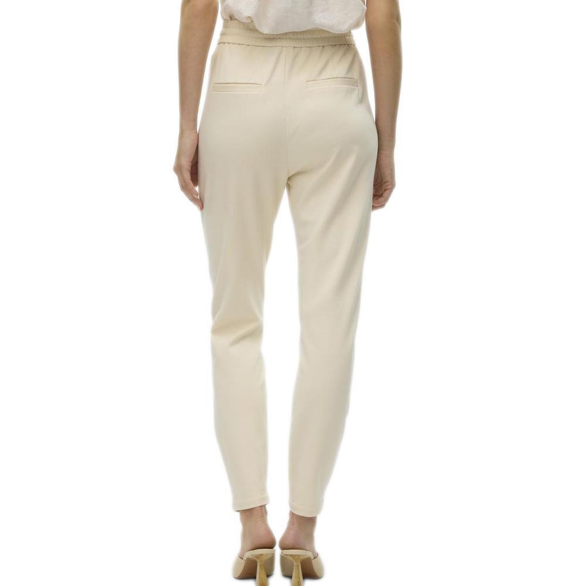 Voir la diapositive 2 : Vero Moda Pantalon Beige Marron Femme Meva
