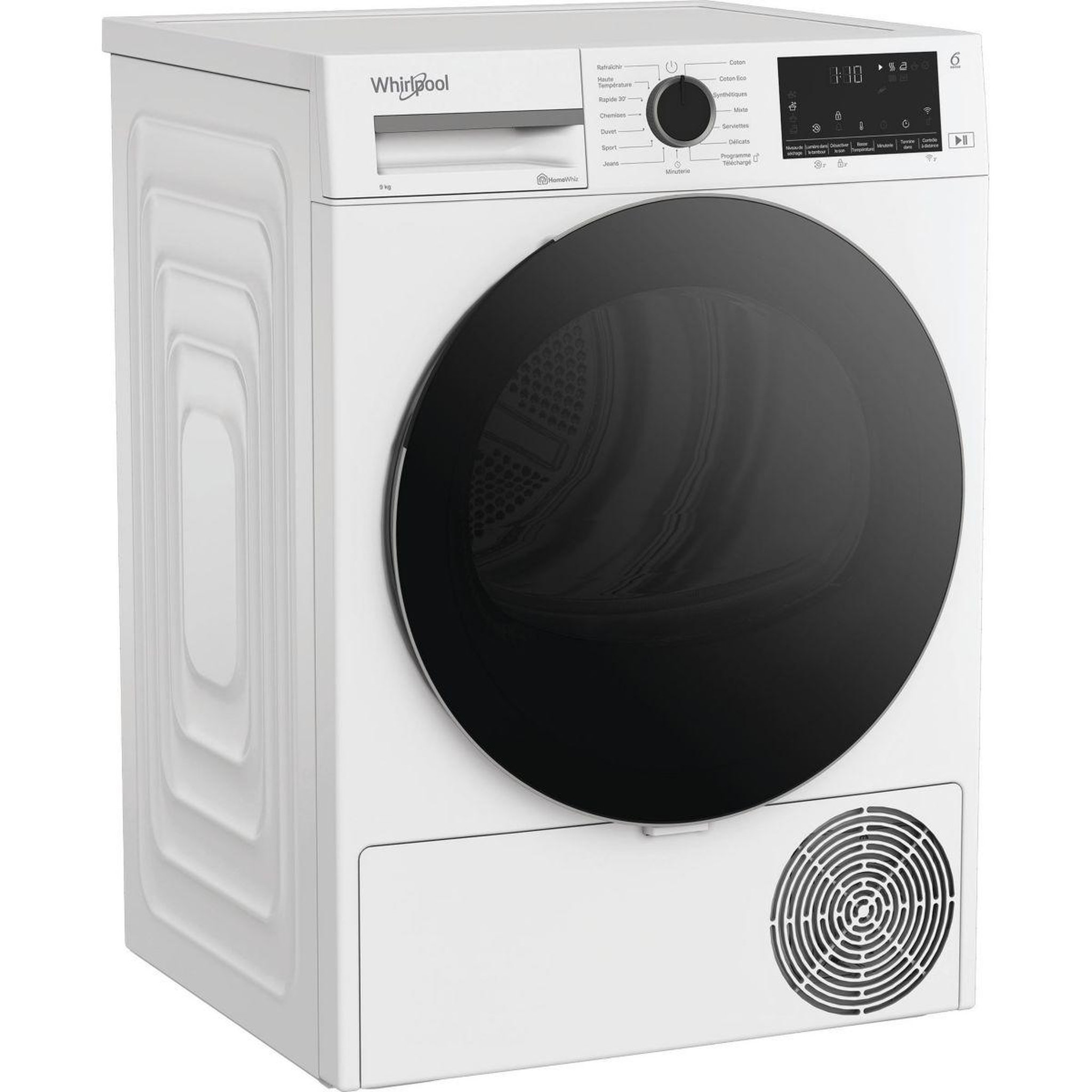 Voir la diapositive 3 : Whirlpool Sèche linge pompe à chaleur cwd93mwbsfrx