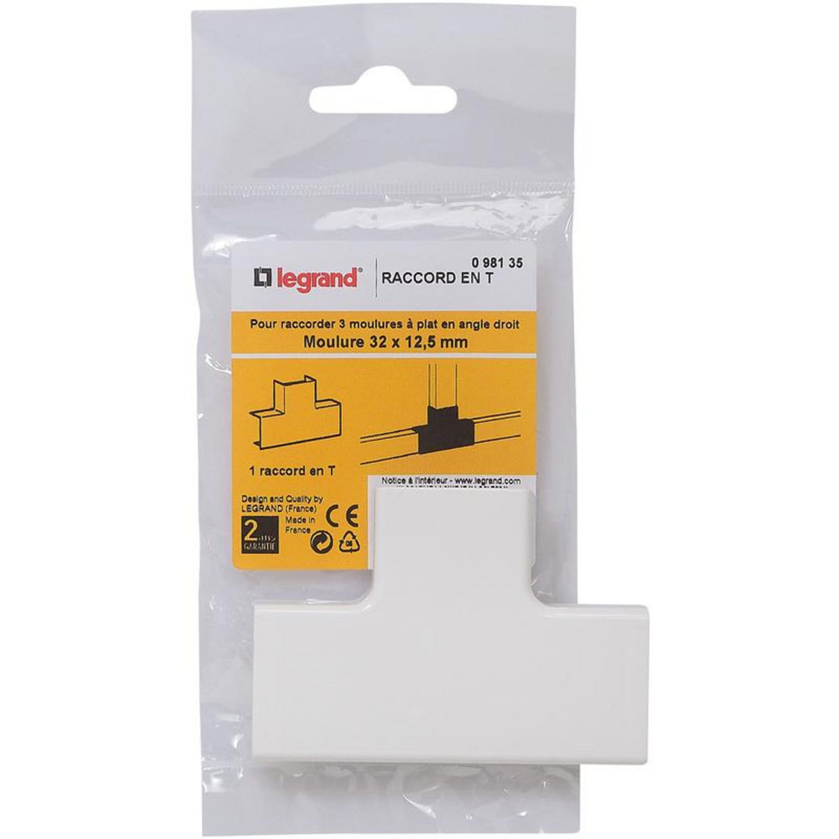 Legrand DLP Té dérivation 32x12.5 mm