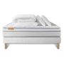 Voir la diapositive 2 : SEPTNUITS Pack matelas + sommier Memo Luxe Ressorts ensachés + mémoire de forme 5 zones de confort MAXI épaisseur