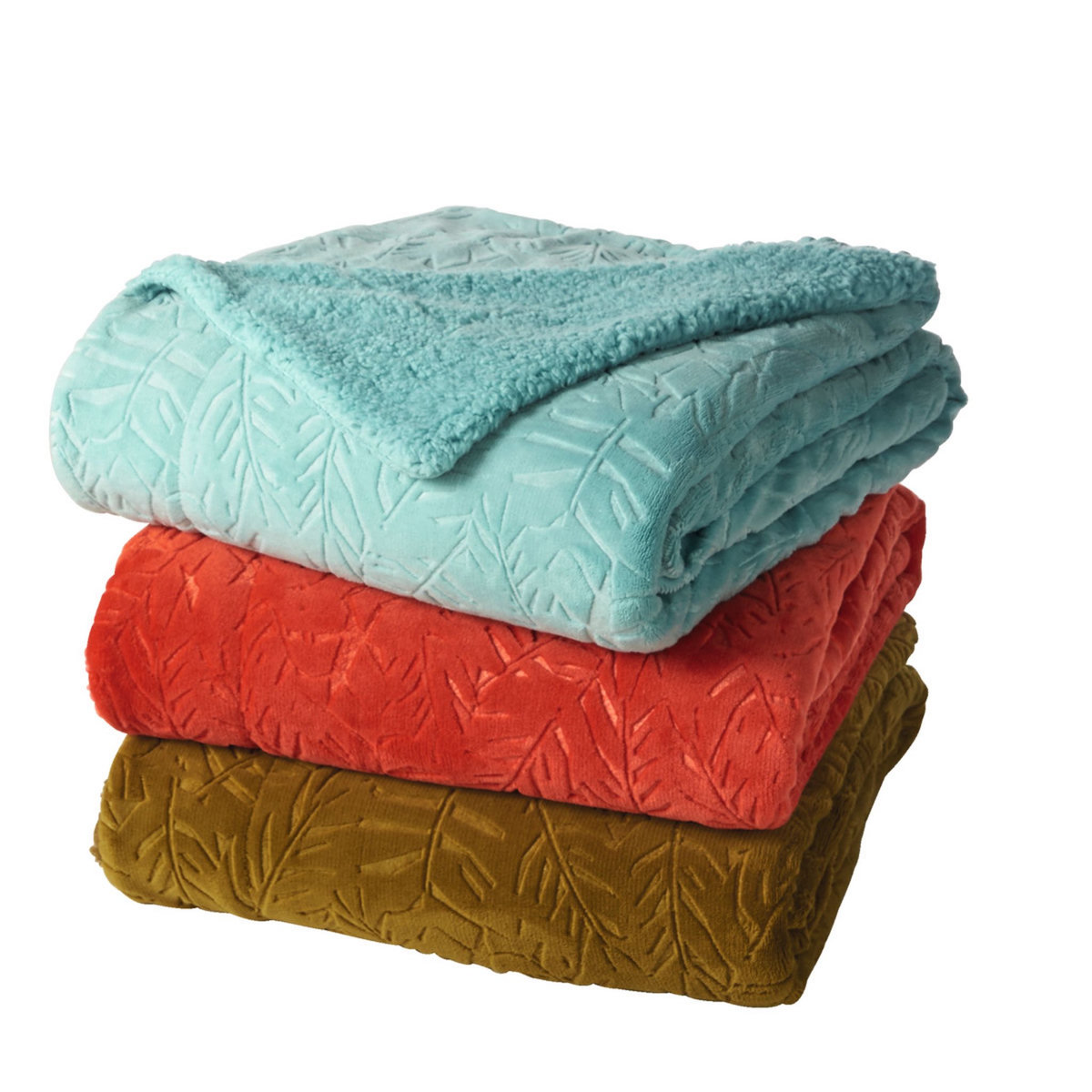 ACTUEL Plaid uni en flanelle 230 g/m² PARADISE