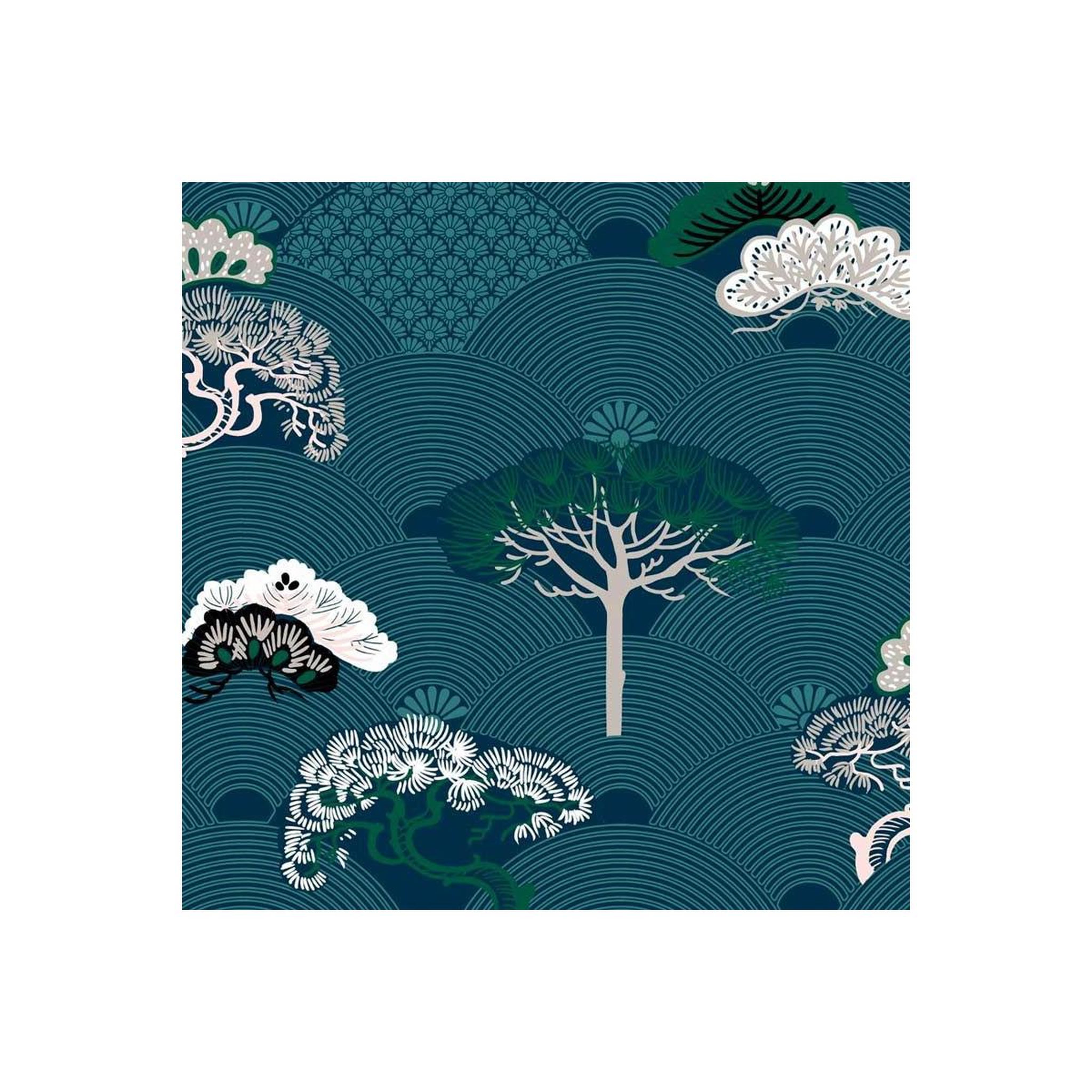 Voir la diapositive 4 : ATMOSPHERA Parure de lit 3 pièces  atsuko  240x220cm bleu