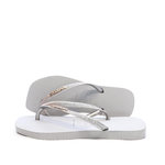 HAVAIANAS Tongs es Fille Havaianas Hav Square Glitter Ice. Coloris disponibles : Gris