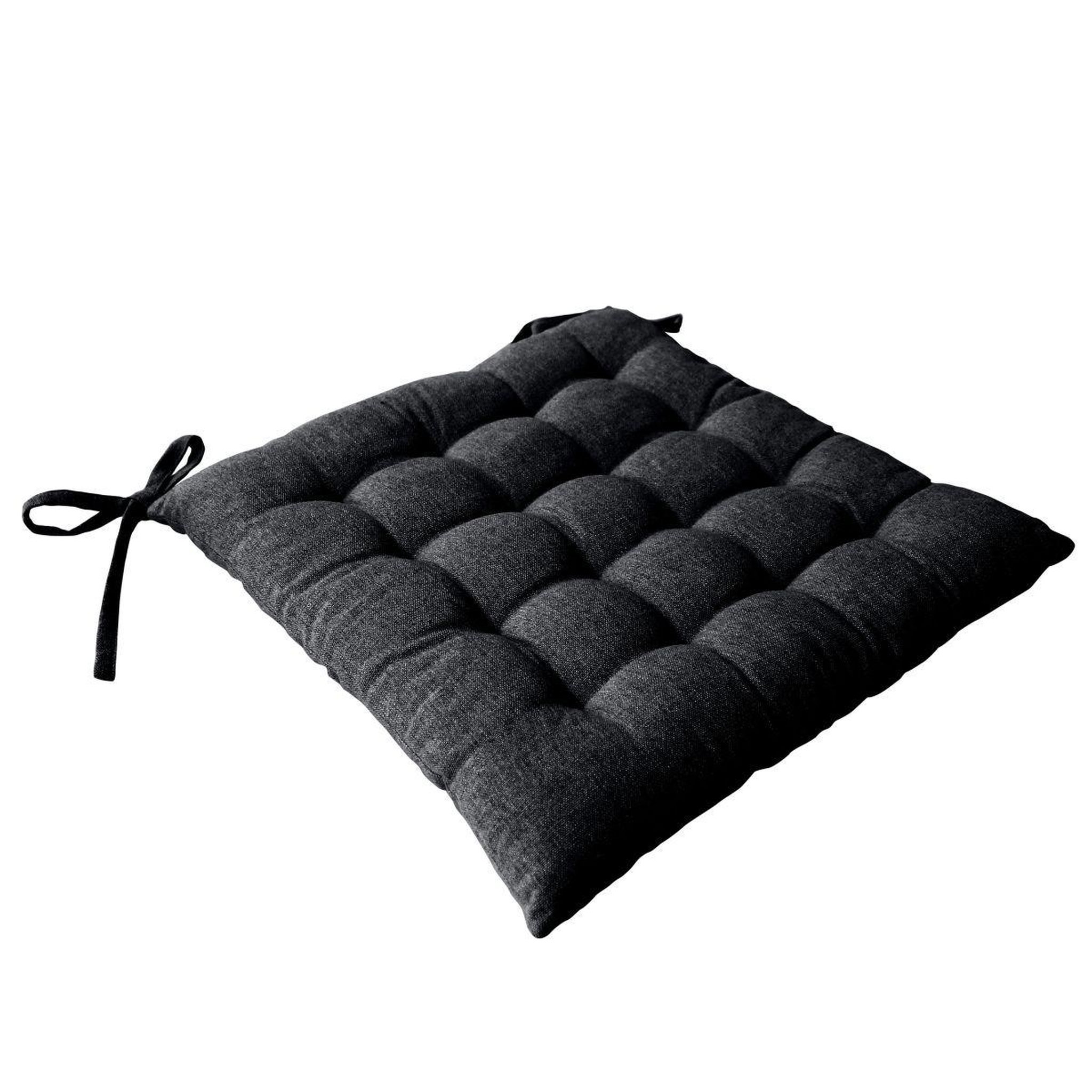 ENJOY HOME Galette de chaise piquée  dune  38x38cm gris foncé