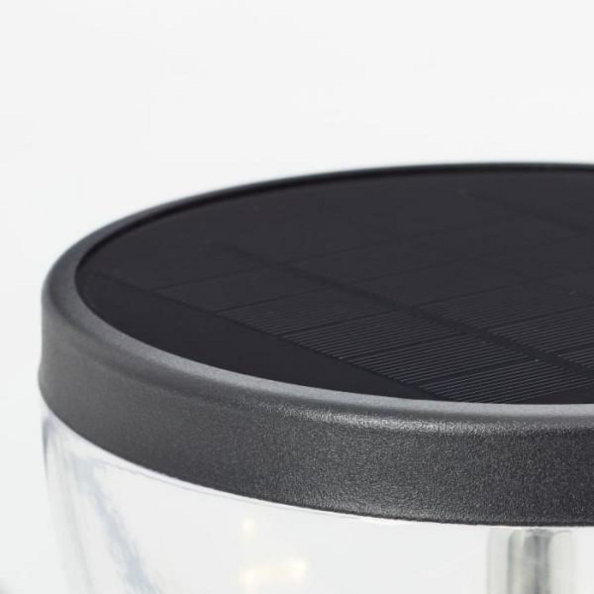 BRILLIANT Borne extérieure - BRILLIANT - TULIP - LED et solaire - Détecteur de mouvement - Acier inoxydable et plastique - 4 W - Noir