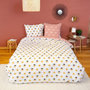 Voir la diapositive 1 : COTE DECO Housse de couette 260x240 TERRAMEA + 2 taies 100% coton adouci 57 fils/cm2