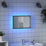 VIDAXL Miroir de salle de bain a LED sonoma gris bois d'ingenierie