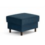 Voir la diapositive 4 : LISA DESIGN Jake - pouf en velours côtelé - pieds bois foncé