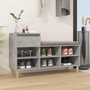 Voir la diapositive 1 : VIDAXL Armoire a chaussures Gris beton 102x36x60 cm Bois d'ingenierie