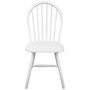 Voir la diapositive 3 : VIDAXL Chaises a manger lot de 2 blanc bois d'hevea solide
