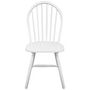 Voir la diapositive 3 : VIDAXL Chaises a manger lot de 2 blanc bois d'hevea solide