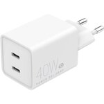 ESSENTIEL B Chargeur 40W PowerDelivery 2 USB-C - Blanc