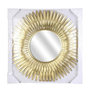 Voir la diapositive 3 : Paris Prix Miroir Mural Design  Plumes  53cm Or