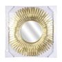 Voir la diapositive 3 : Paris Prix Miroir Mural Design  Plumes  53cm Or