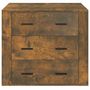 Voir la diapositive 3 : VIDAXL Buffet Chene fume 80x33x70 cm Bois d'ingenierie