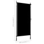 Voir la diapositive 6 : VIDAXL Store roulant d'exterieur 100 x 270 cm Anthracite
