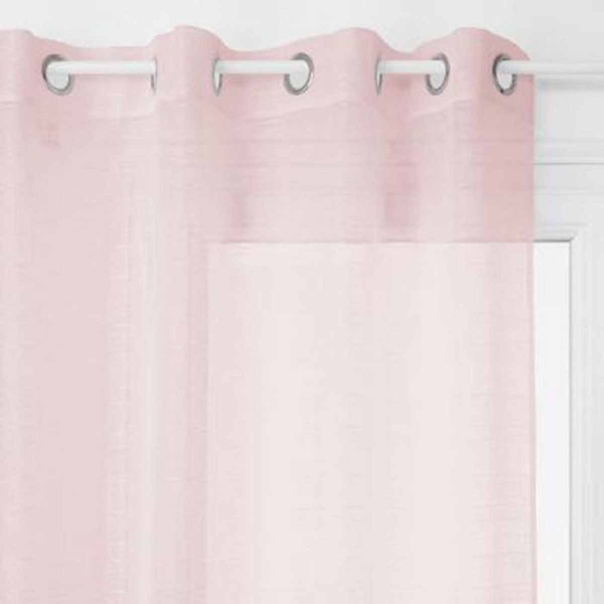 ATMOSPHERA Rideau Voilage Uni  Louis  140x240cm Rose