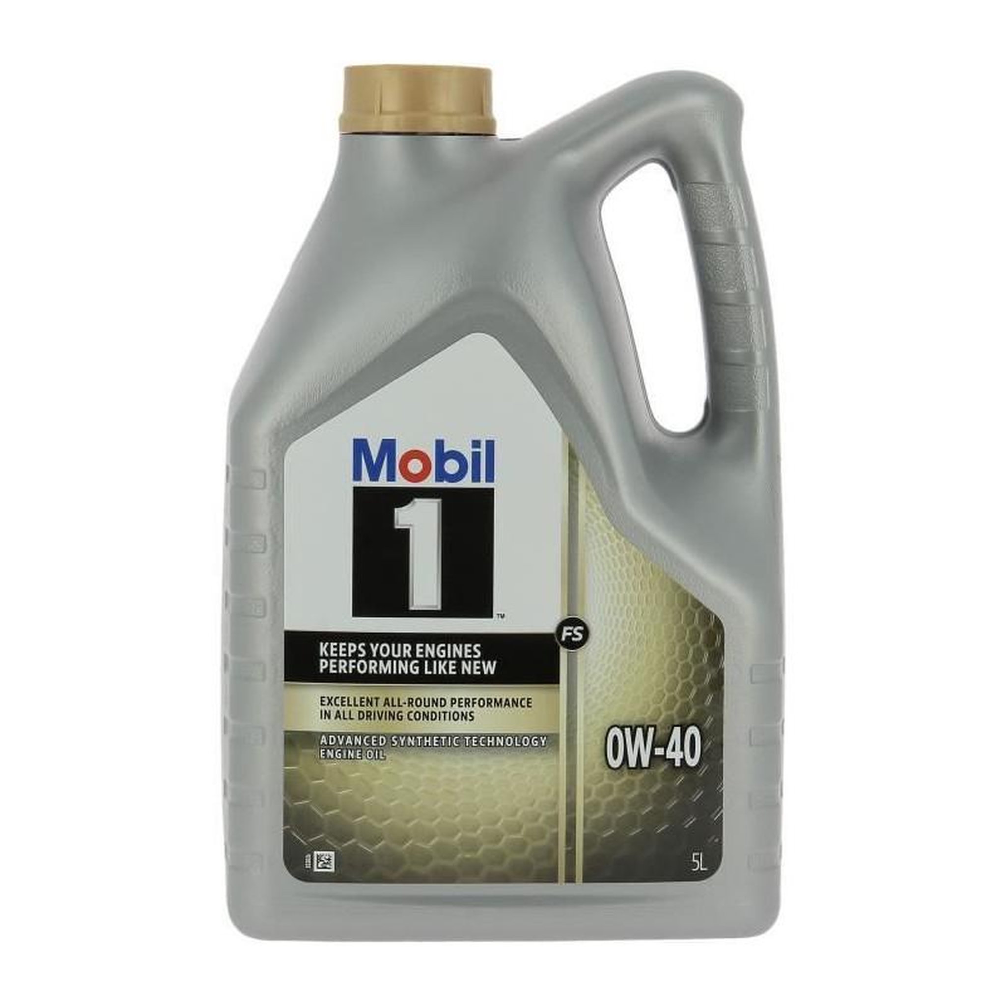 Voir la diapositive 2 : MOBIL Bidon huile de moteur - MOBIL1 - 0W-40 FS - 5 L - 4 saisons
