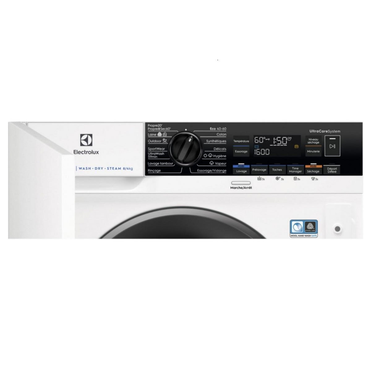 ELECTROLUX Lave-linge séchant intégrable 8/4kg 1600 tours/min - EW8W1684BI