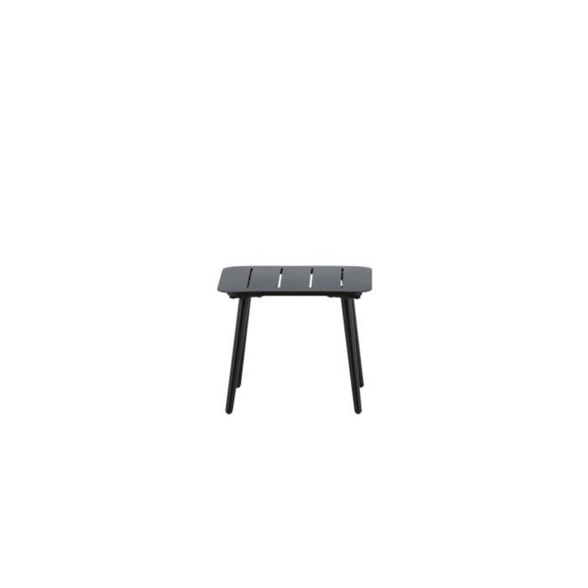 Paris Prix Table d'Appoint de Jardin Carrée  Lina  40cm Noir