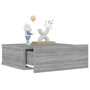 Voir la diapositive 5 : VIDAXL Table de chevet flottante Sonoma gris 40x30x15 cm