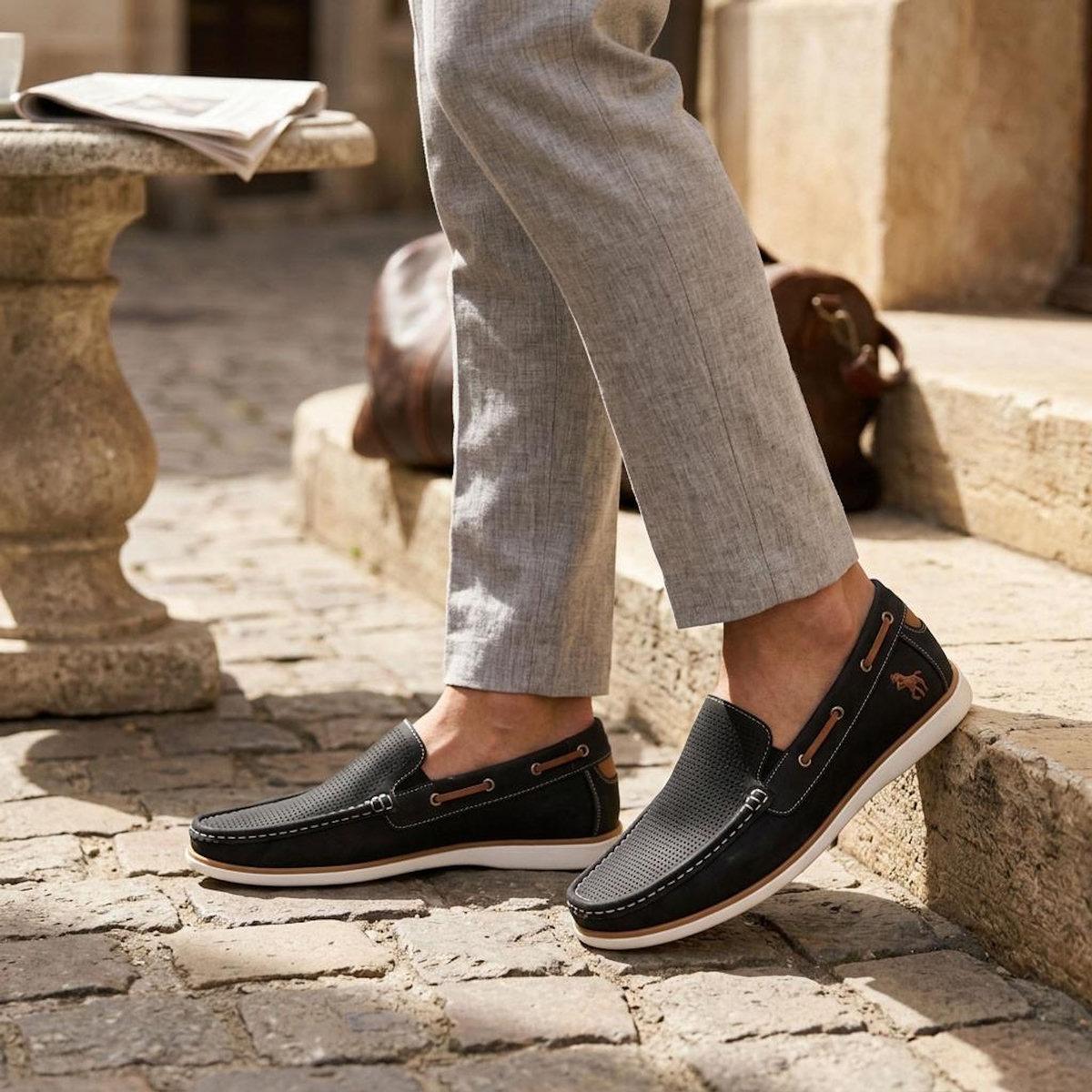 OZABI OZABI Mocassins homme respirants perforés confort été 39-45