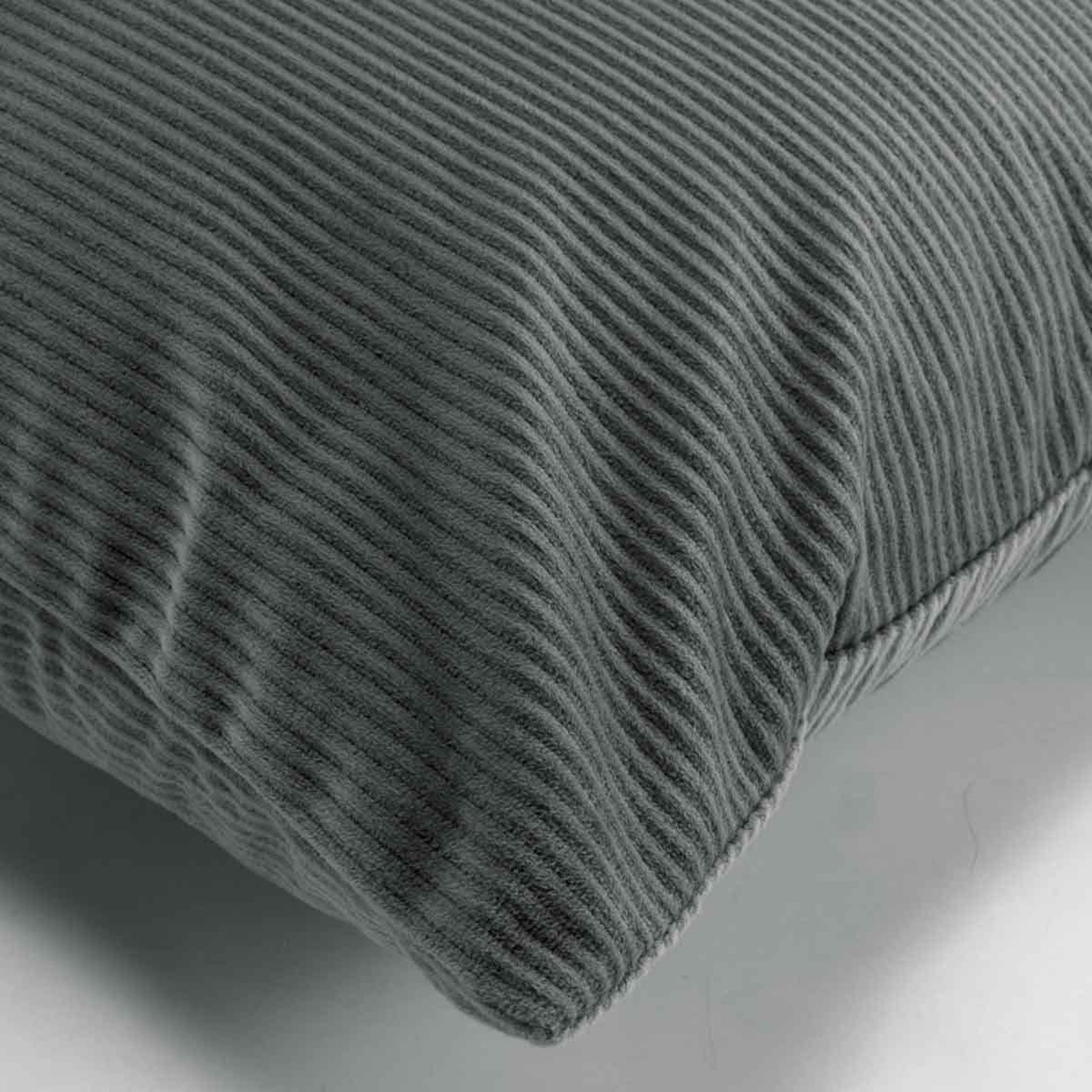 Voir la diapositive 3 : Douceur d'Intérieur Coussin déco en velours  casual  40x40cm anthracite