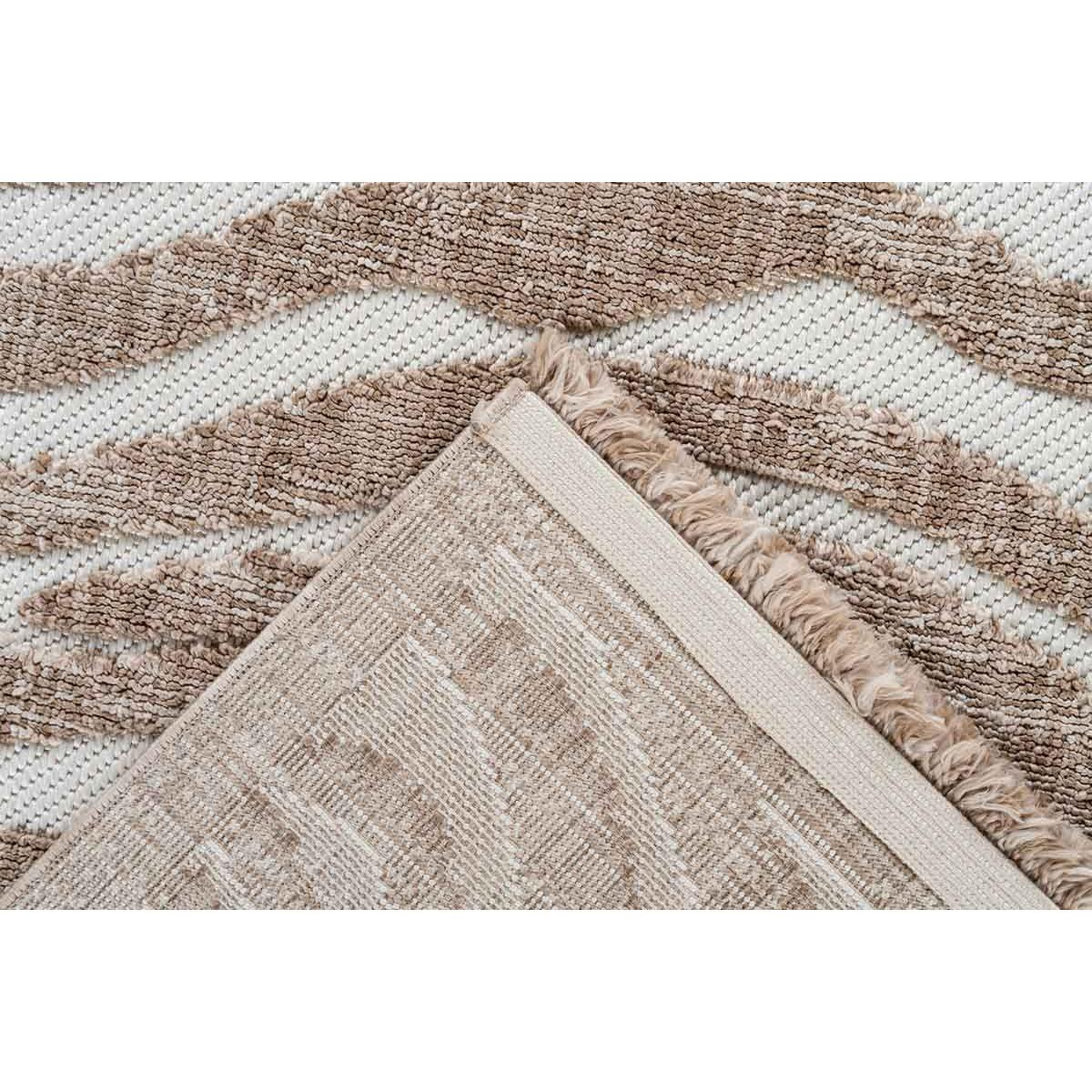 Voir la diapositive 4 : Paris Prix Tapis tissé ethnique à poils courts  sarai ii  beige