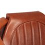 Voir la diapositive 5 : VIDAXL Fauteuil en style d'aviation marron cuir veritable