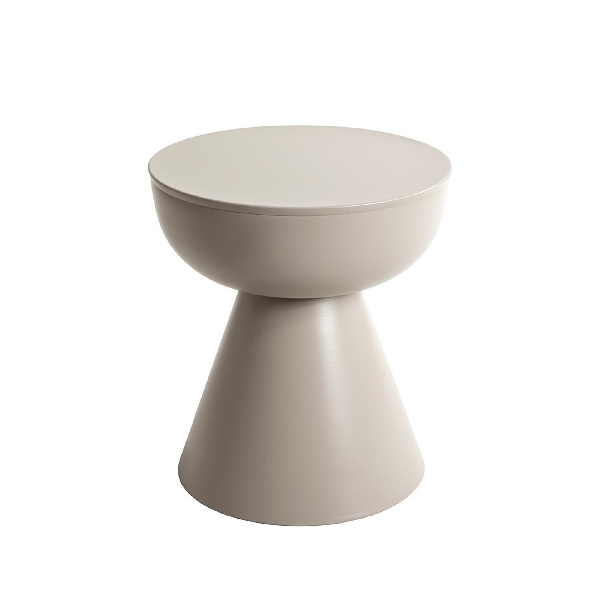 Paris Prix Table d'appoint en métal  merlin  45cm beige gris