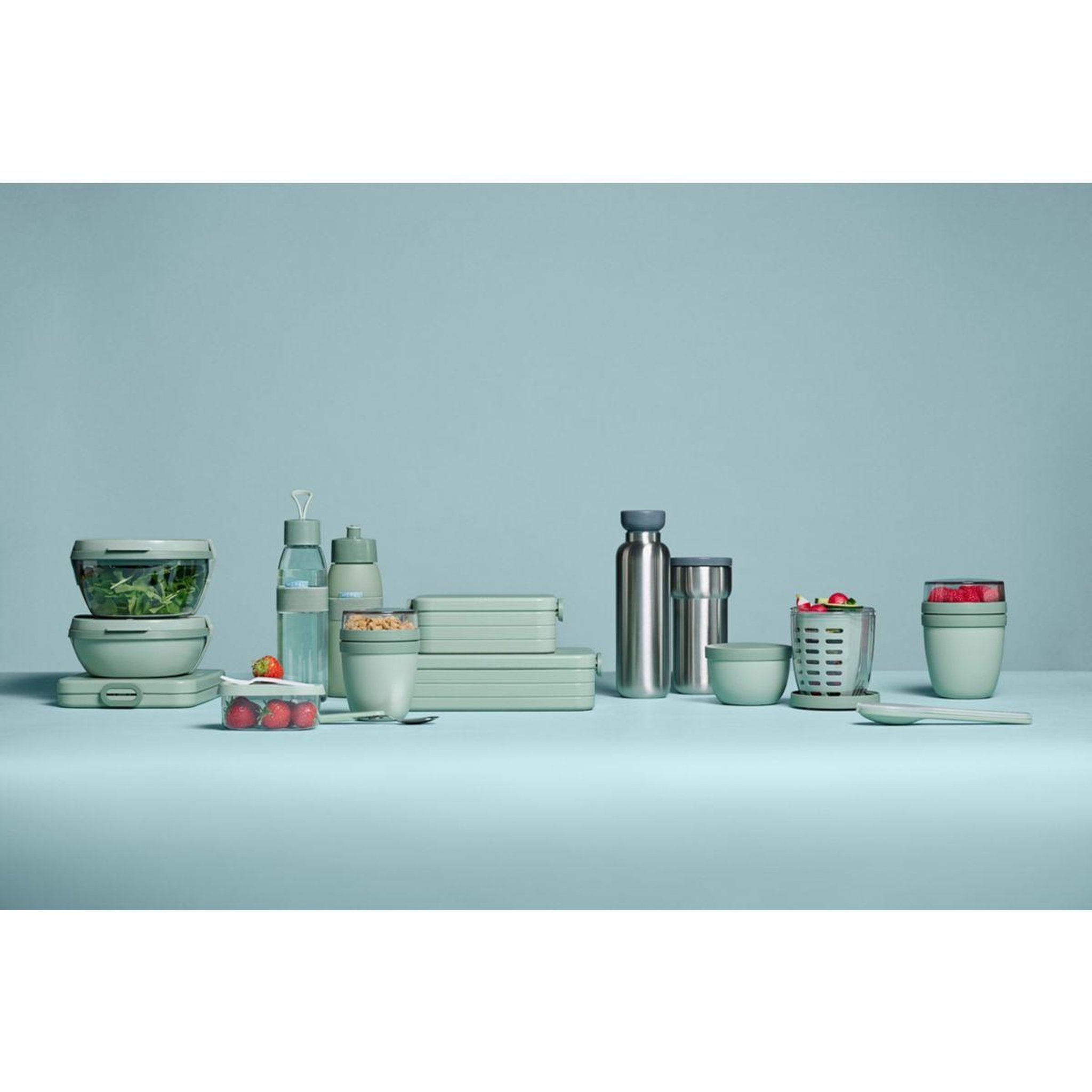 Voir la diapositive 2 : MEPAL Lunch box Ellipse duo - Nordic Sage