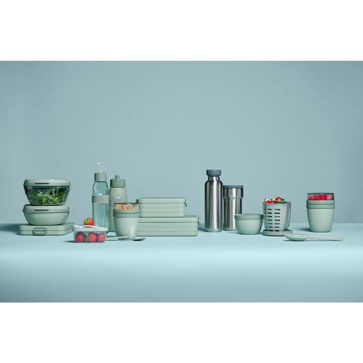 MEPAL Lunch box Ellipse duo - Nordic Sage