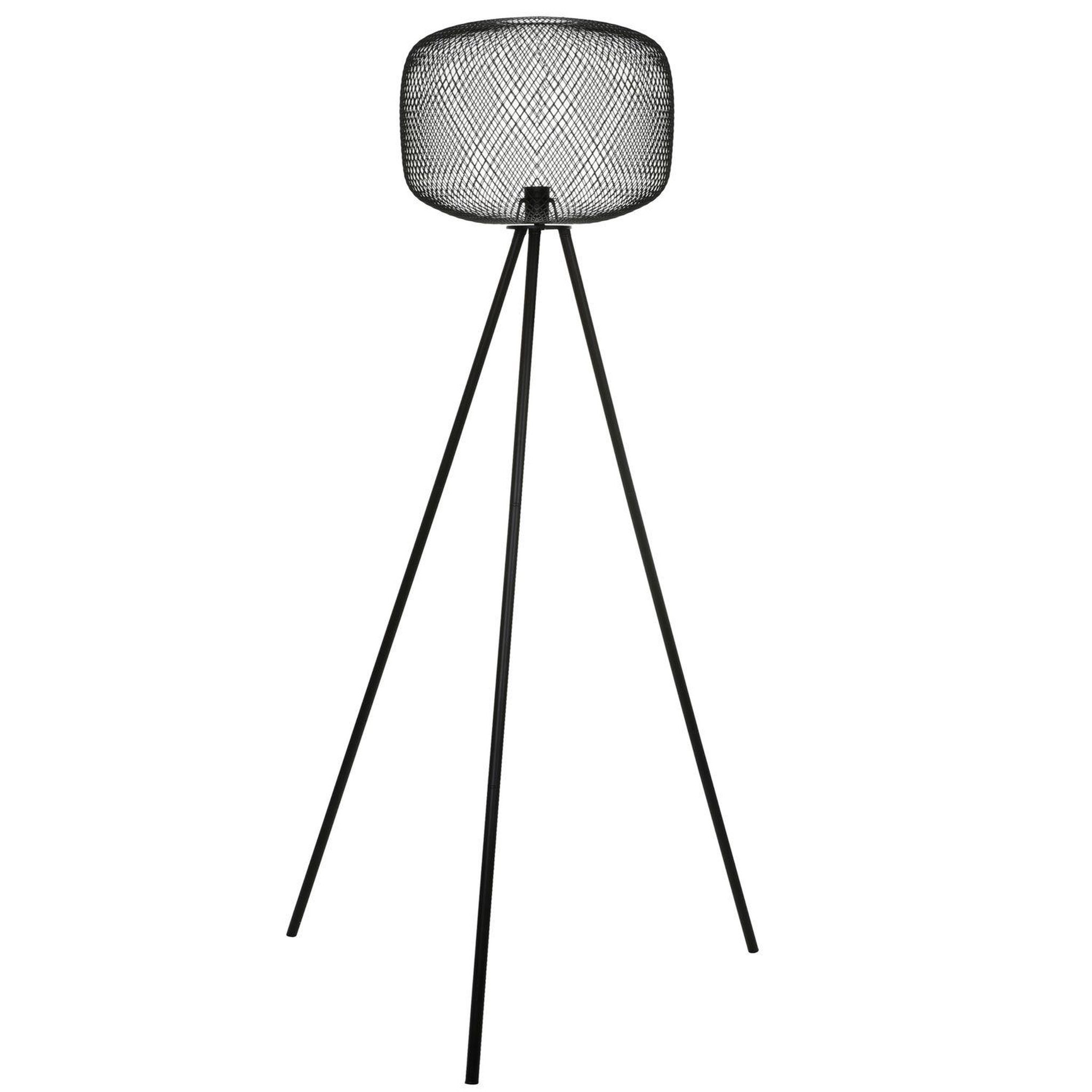 DIVERS Lampadaire design industriel en métal spirit - h. 160 cm - noir
