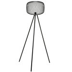 DIVERS Lampadaire design industriel en métal Spirit - H. 160 cm - Noir